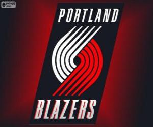 yapboz Logo Portland Trail Blazers, NBA takımı. Kuzeybatı Grubu, Batı Konferansı